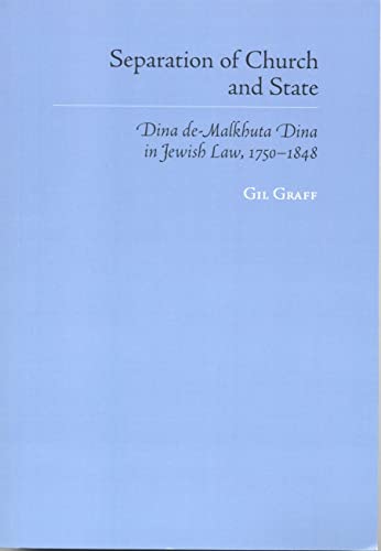 Imagen de archivo de Separation of Church and State: Dina de-Malkhuta Dina in Jewish Law (Judaic Studies Series) a la venta por Ergodebooks