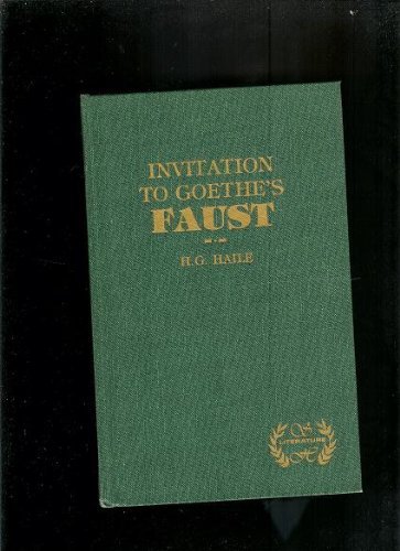 Stock image for Invitation to Goethe's Faust for sale by Better World Books: West