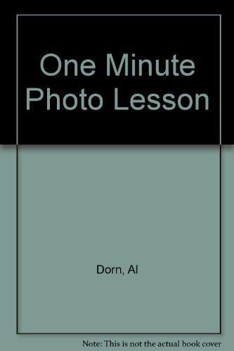 Imagen de archivo de One minute photo lessons a la venta por HPB-Red