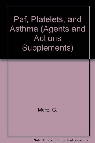 Stock image for Paf, Platelets, and Asthma (Agents and Actions Supplements) for sale by Bookmonger.Ltd