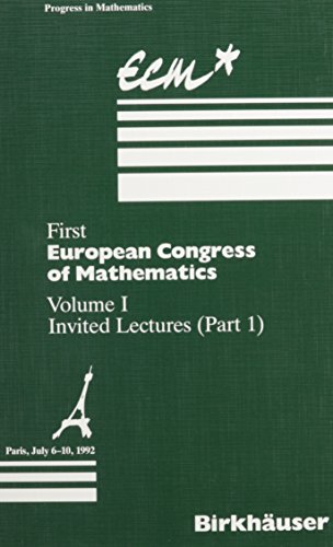 9780817628017: First European Congress of Mathematics: Paris, July 6-10, 1992: 119 (Progress in Mathematics, Vol. 119-121)