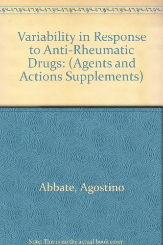 Variability in Response to Anti-Rheumatic Drugs (Agents & Actions Supplements) (9780817628697) by Brooks, Peter