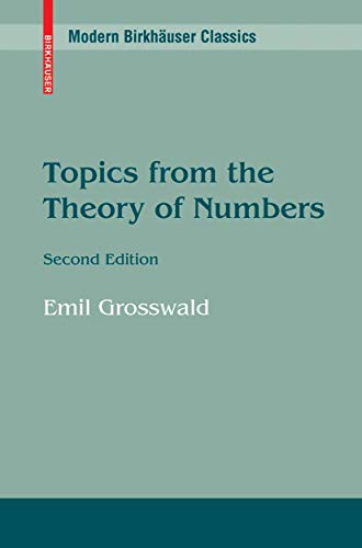 Imagen de archivo de Topics from the Theory of Numbers a la venta por Half Price Books Inc.