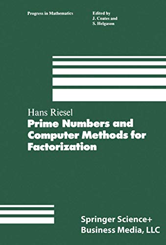 Beispielbild fr Prime Numbers and Computer Methods for Factorization zum Verkauf von Better World Books