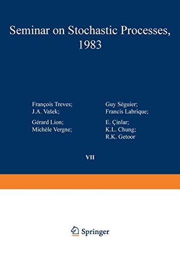 Immagine dell'editore per Seminar on Stochastic Processes, 1983. venduto da Antiquariat Bernhardt