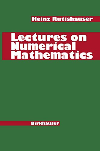 Beispielbild fr Lectures on Numerical Mathematics zum Verkauf von 3rd St. Books