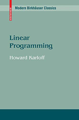 Beispielbild fr Linear Programming (Progress in Theoretical Computer Science) zum Verkauf von Housing Works Online Bookstore
