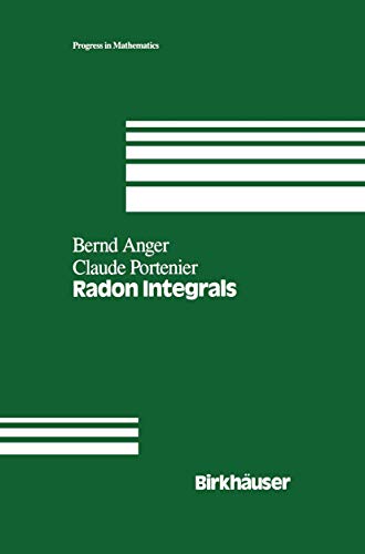 Imagen de archivo de Radon Integrals: An Abstract Approach to Integration and Riesz Representation Through Function Cones a la venta por Munster & Company LLC, ABAA/ILAB