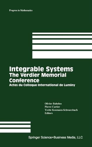 Stock image for Integrable systems: the Verdier Memorial Conference: actes du colloque international de Luminy for sale by Richard Booth's Bookshop