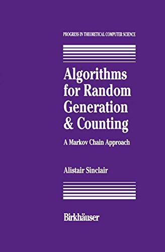 Imagen de archivo de Algorithms for Random Generation and Counting: A Markov Chain Approach (Progress in Theoretical Computer Science) a la venta por HPB-Red