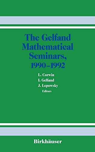 Imagen de archivo de The Gel*Fand Mathematical Seminars, 1990-1992 a la venta por Basi6 International