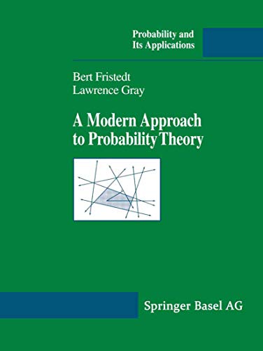 9780817638078: A Modern Approach to Probability Theory (Probability and Its Applications)