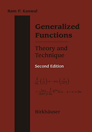 9780817640064: Generalized Functions: Theory and Technique