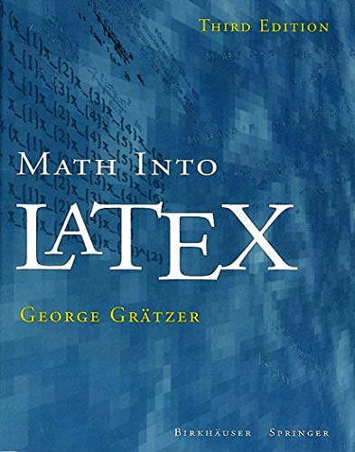 Beispielbild fr Math Into LaTeX zum Verkauf von SecondSale