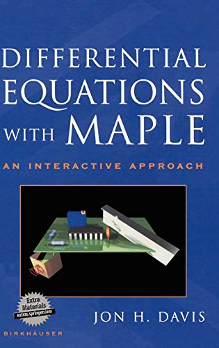 Beispielbild fr Differential Equations with Maple : An Interactive Approach zum Verkauf von Better World Books