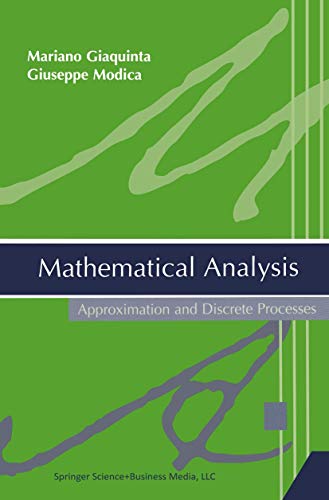 9780817643133: Mathematical Analysis: Approximation and Discrete Processes