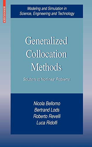 Imagen de archivo de Generalized Collocation Methods : Solutions to Nonlinear Problems a la venta por Better World Books: West