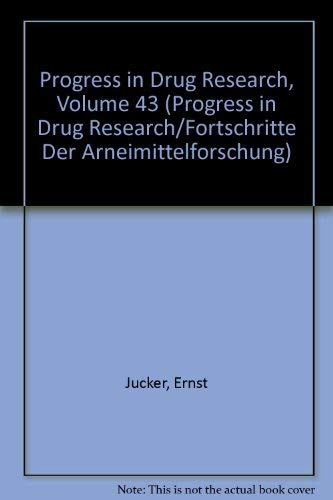 Beispielbild fr Progress in Drug Research (PROGRESS IN DRUG RESEARCH/FORTSCHRITTE DER ARNEIMITTELFORSCHUNG) zum Verkauf von Phatpocket Limited