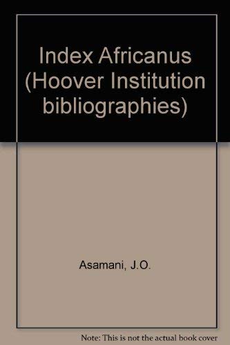 9780817925314: Index Africanus (Hoover Institution bibliographies series)