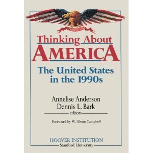 Beispielbild fr Thinking about America : The United States in the 1990s zum Verkauf von Better World Books
