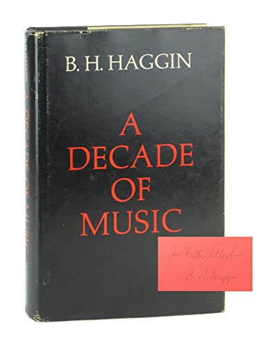 A Decade of Music (9780818012105) by Haggin, Bernard H.