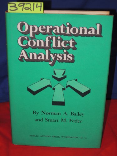 Beispielbild fr Operational Conflict Analysis zum Verkauf von Wonder Book