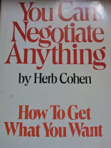 Beispielbild fr You Can Negotiate Anything zum Verkauf von Reliant Bookstore