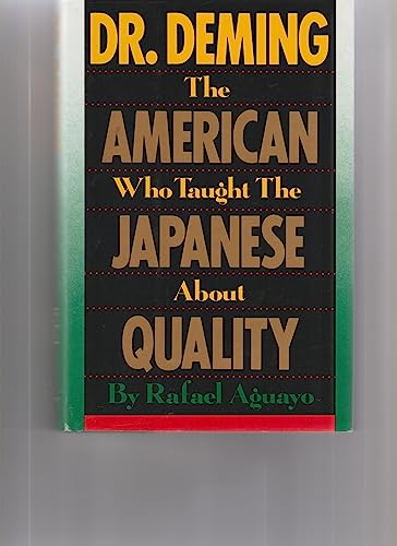 Beispielbild fr Dr. Deming: The American Who Taught the Japanese About Quality zum Verkauf von SecondSale