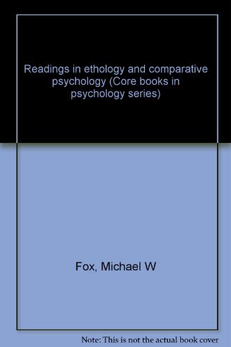 Imagen de archivo de Readings in Ethology and Comparative Psychology a la venta por Bingo Used Books
