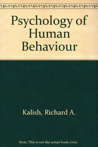 Imagen de archivo de The Psychology of Human Behavior a la venta por Better World Books