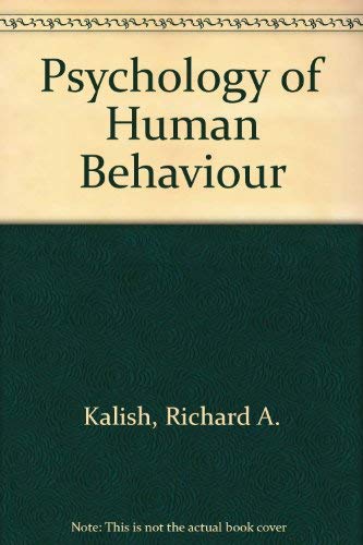 Stock image for The Psychology of Human Behavior for sale by Better World Books
