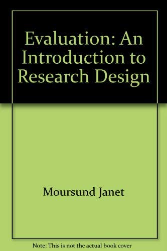 Stock image for Evaluation: An introduction to research design for sale by BookDepart