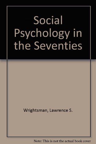 9780818501111: Social psychology in the seventies