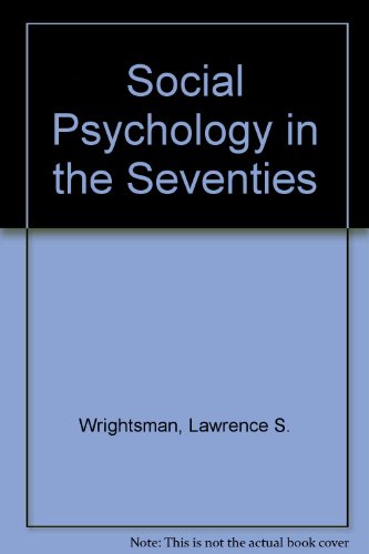 Social psychology (9780818502392) by Wrightsman, Lawrence S