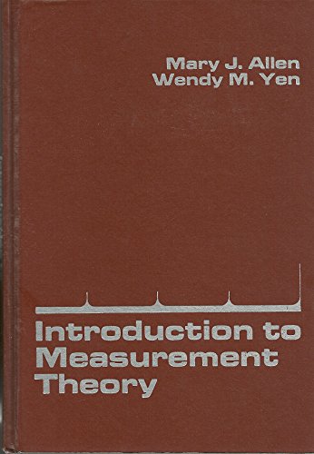 Beispielbild fr Introduction to Measurement Theory zum Verkauf von Better World Books