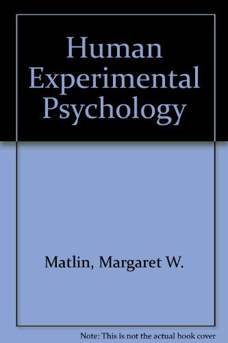 Imagen de archivo de Human experimental psychology a la venta por SecondSale