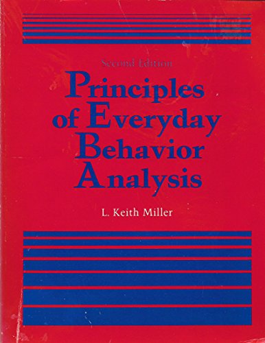 9780818503733: Principles of Everyday Behavior Analysis