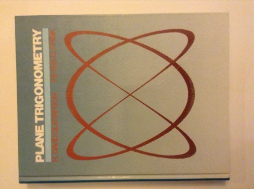 Beispielbild fr Plane trigonometry zum Verkauf von Wonder Book