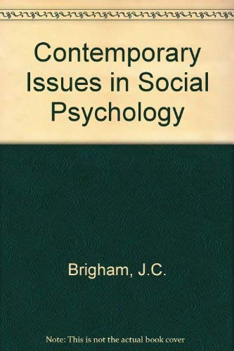 Imagen de archivo de Contemporary Issues in Social Psychology a la venta por The Yard Sale Store
