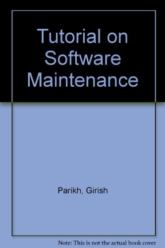 Beispielbild fr Tutorial on Software Maintenance zum Verkauf von Better World Books