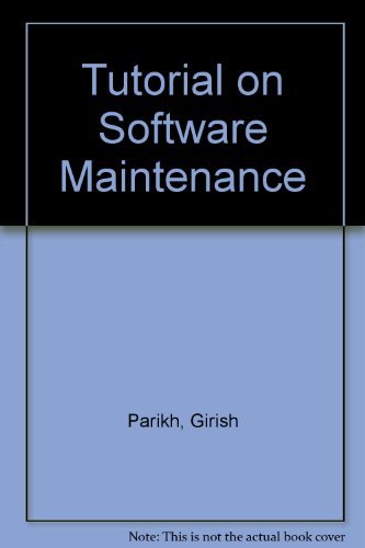 Imagen de archivo de Tutorial on Software Maintenance a la venta por Better World Books