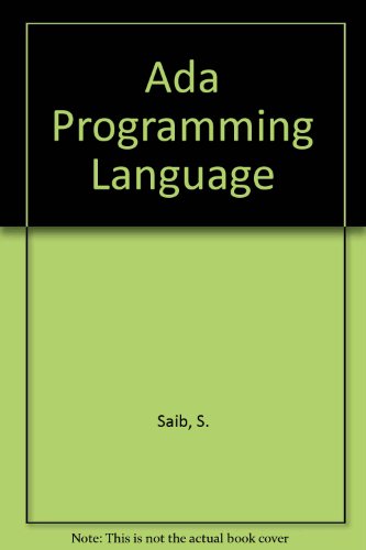 Beispielbild fr The ADA Programming Language zum Verkauf von HPB-Red