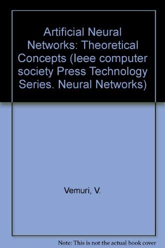 Stock image for Artificial Neural Networks: Theoretical Concepts for sale by Ammareal