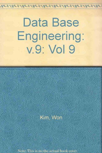 Stock image for Data Base Engineering: V.9: Vol 9 (Volume 9) for sale by Anybook.com
