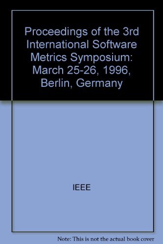 9780818673641: 1996 3rd International Software Metrics Symporium