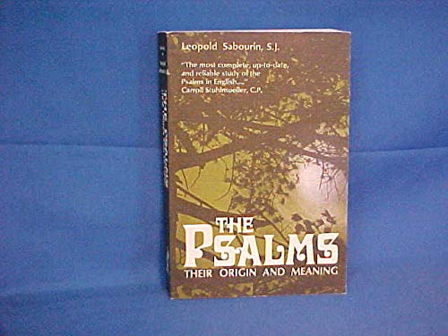 Beispielbild fr The Psalms : Their Origin and Meaning zum Verkauf von Better World Books