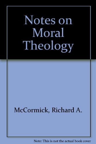 Stock image for Notes on Moral Theology for sale by Better World Books
