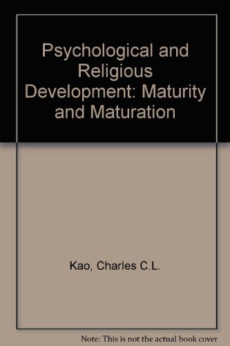 Stock image for Psychological and Religious Development: Maturity and Maturation for sale by Redux Books
