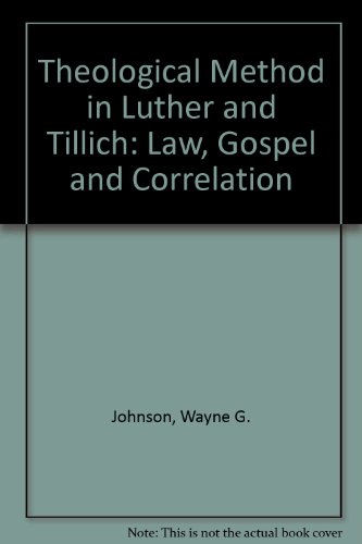 Stock image for Theological Method in Luther and Tillich: Law-Gospel and Correlation for sale by Windows Booksellers