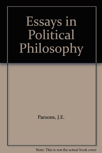 9780819121905: Essays in Political Philosophy